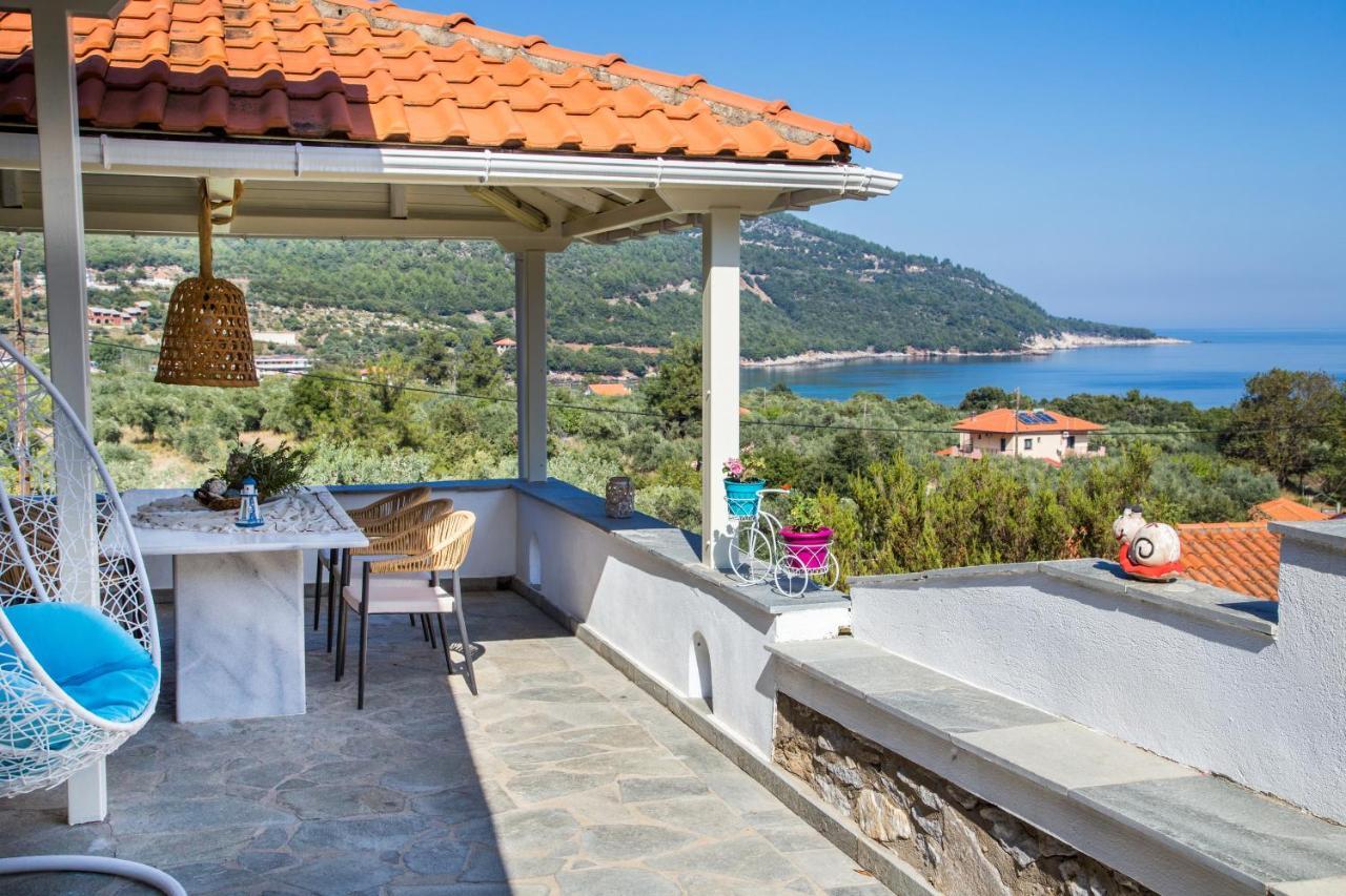 Vista Del Mare Luxury Villa Коинира Экстерьер фото